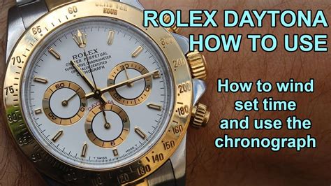 functions of a rolex daytona